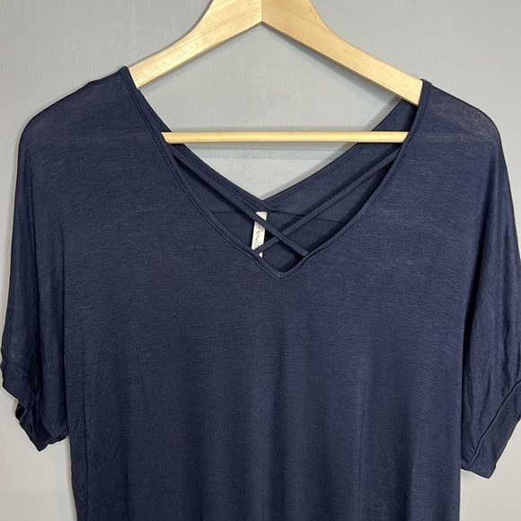 ACTIVE USA NAVY BLUE MEDIUM LOOSE FIT TSHIRT - Picture 6 of 6
